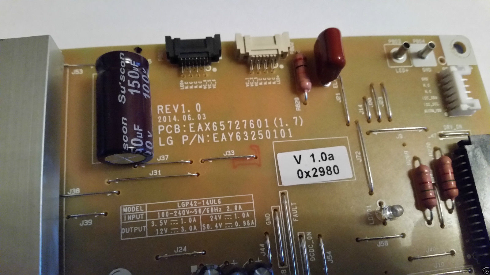 Power Board EAX65727601 LGP42-14UL6 For LG LED TV tested